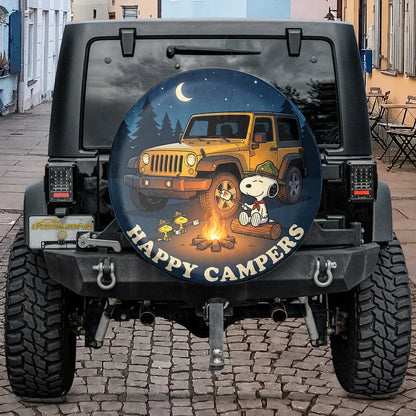 Snoopy Spare Tire Cover – Happy Camper Off Road Jeep Cover - PersonalizedFury