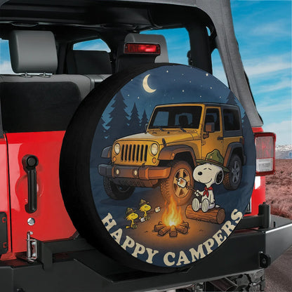 Snoopy Spare Tire Cover – Happy Camper Off Road Jeep Cover - PersonalizedFury