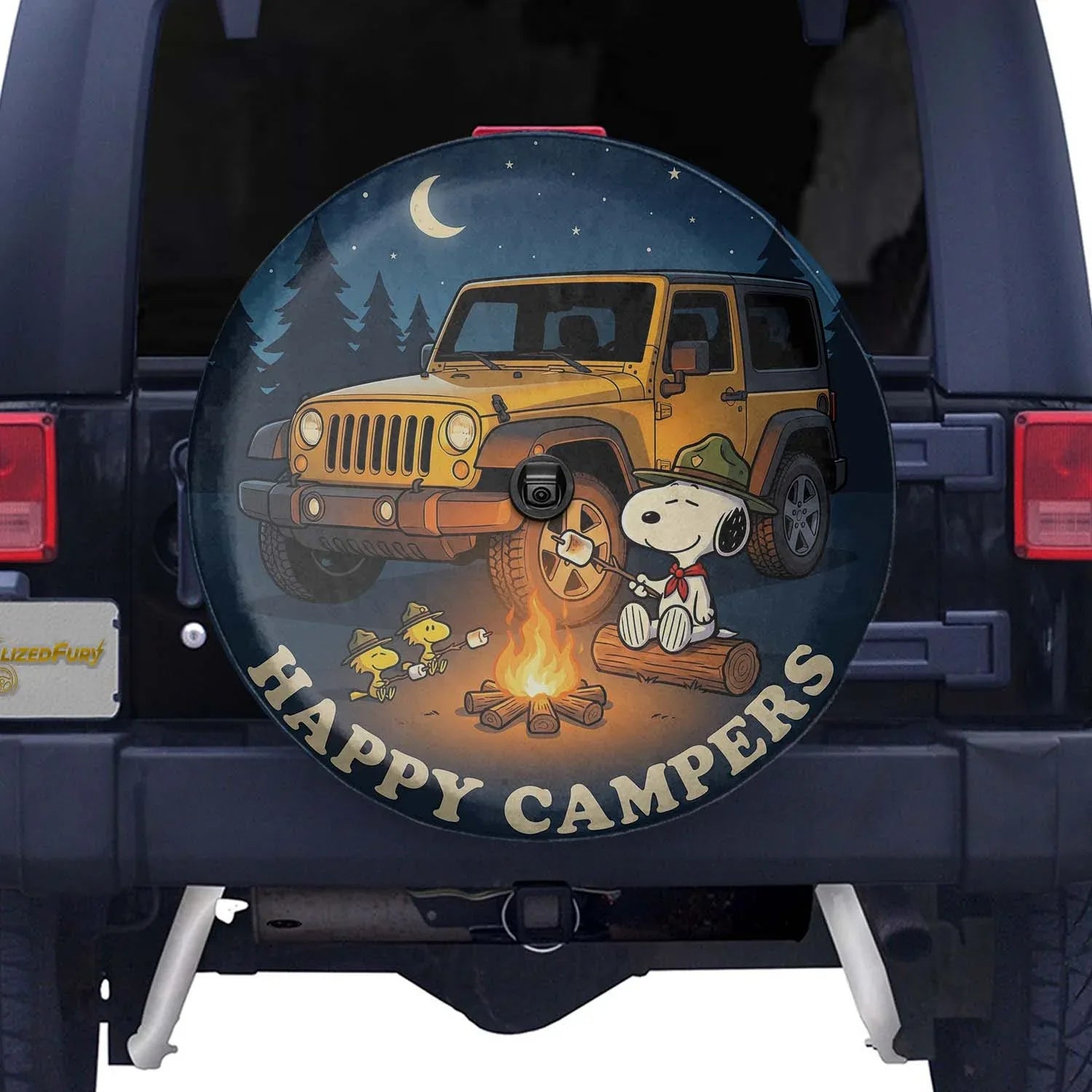 Snoopy Spare Tire Cover – Happy Camper Off Road Jeep Cover - PersonalizedFury