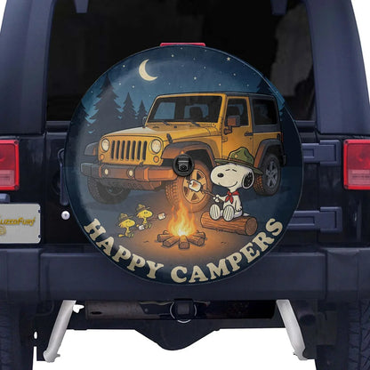 Snoopy Spare Tire Cover – Happy Camper Off Road Jeep Cover - PersonalizedFury