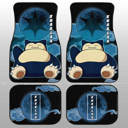 Snorlax Car Floor Mats Custom Anime Car Accessories For Anime Fans