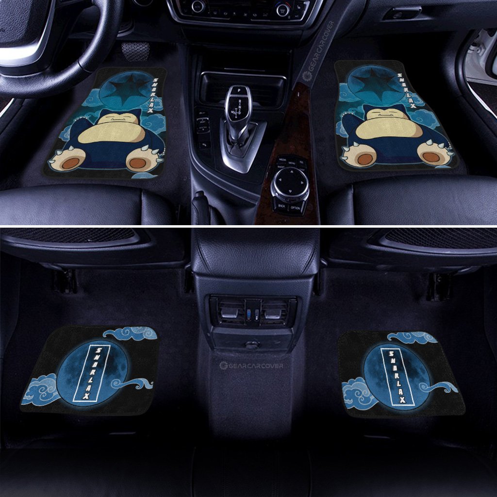 Snorlax Car Floor Mats Custom Anime Car Accessories For Anime Fans