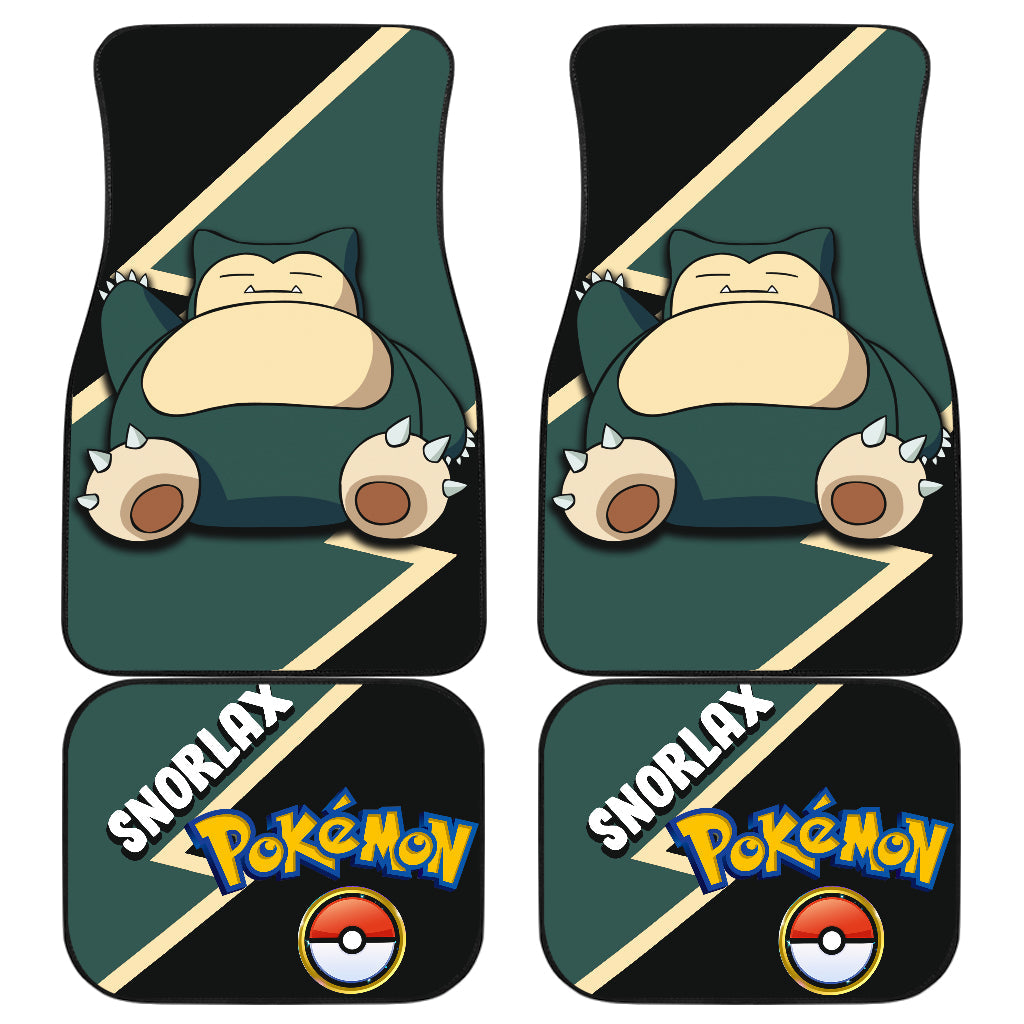 Snorlax Car Floor Mats Custom Anime Car Interior Accessories