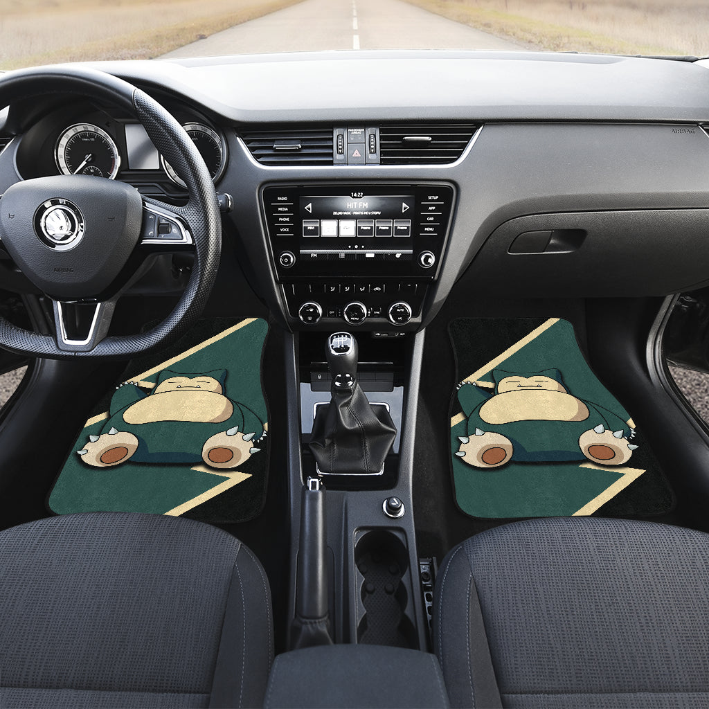 Snorlax Car Floor Mats Custom Anime Car Interior Accessories