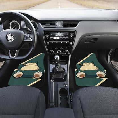 Snorlax Car Floor Mats Custom Anime Car Interior Accessories