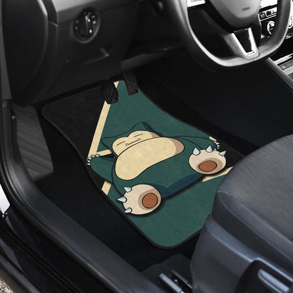 Snorlax Car Floor Mats Custom Anime Car Interior Accessories