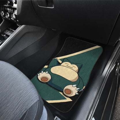 Snorlax Car Floor Mats Custom Anime Car Interior Accessories