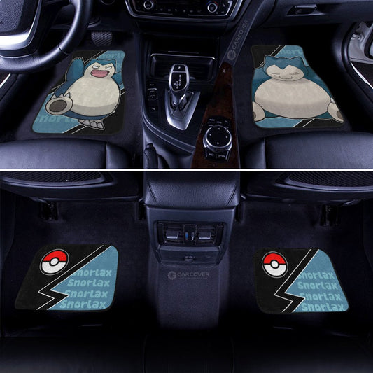 Snorlax Car Floor Mats Custom Anime Car Interior Accessories