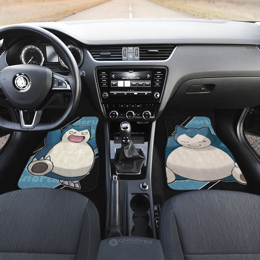 Snorlax Car Floor Mats Custom Anime Car Interior Accessories