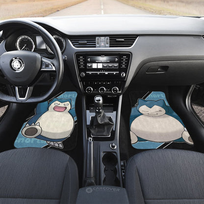 Snorlax Car Floor Mats Custom Anime Car Interior Accessories