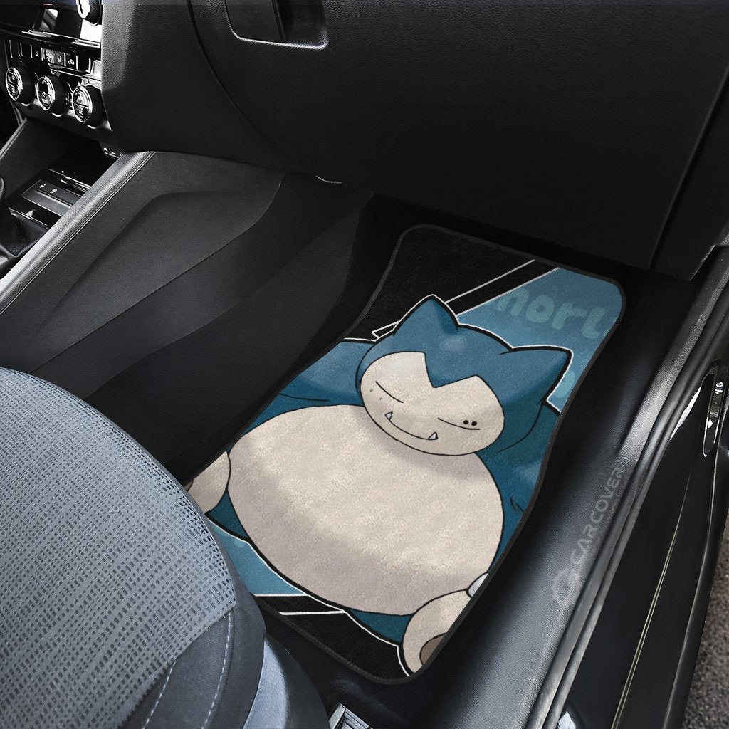 Snorlax Car Floor Mats Custom Anime Car Interior Accessories