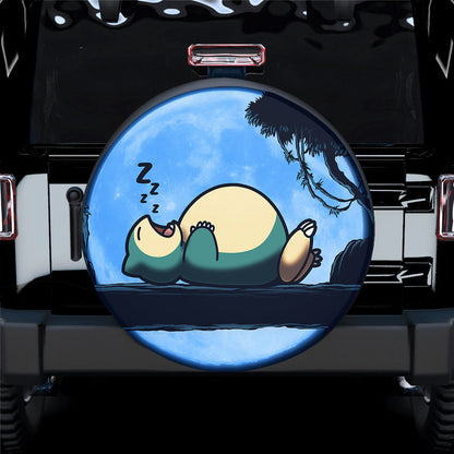 Snorlax Sleep Car Spare Tire Cover