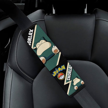 Snorlax car seat belt covers Anime Custom Car Accessories