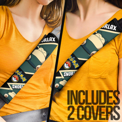 Snorlax car seat belt covers Anime Custom Car Accessories
