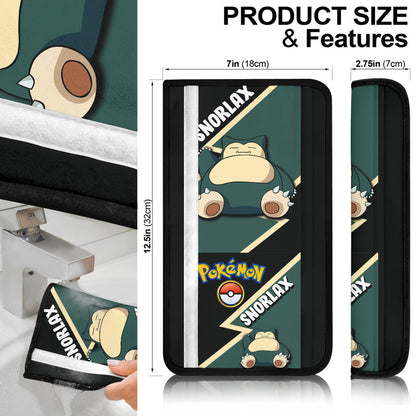 Snorlax car seat belt covers Anime Custom Car Accessories