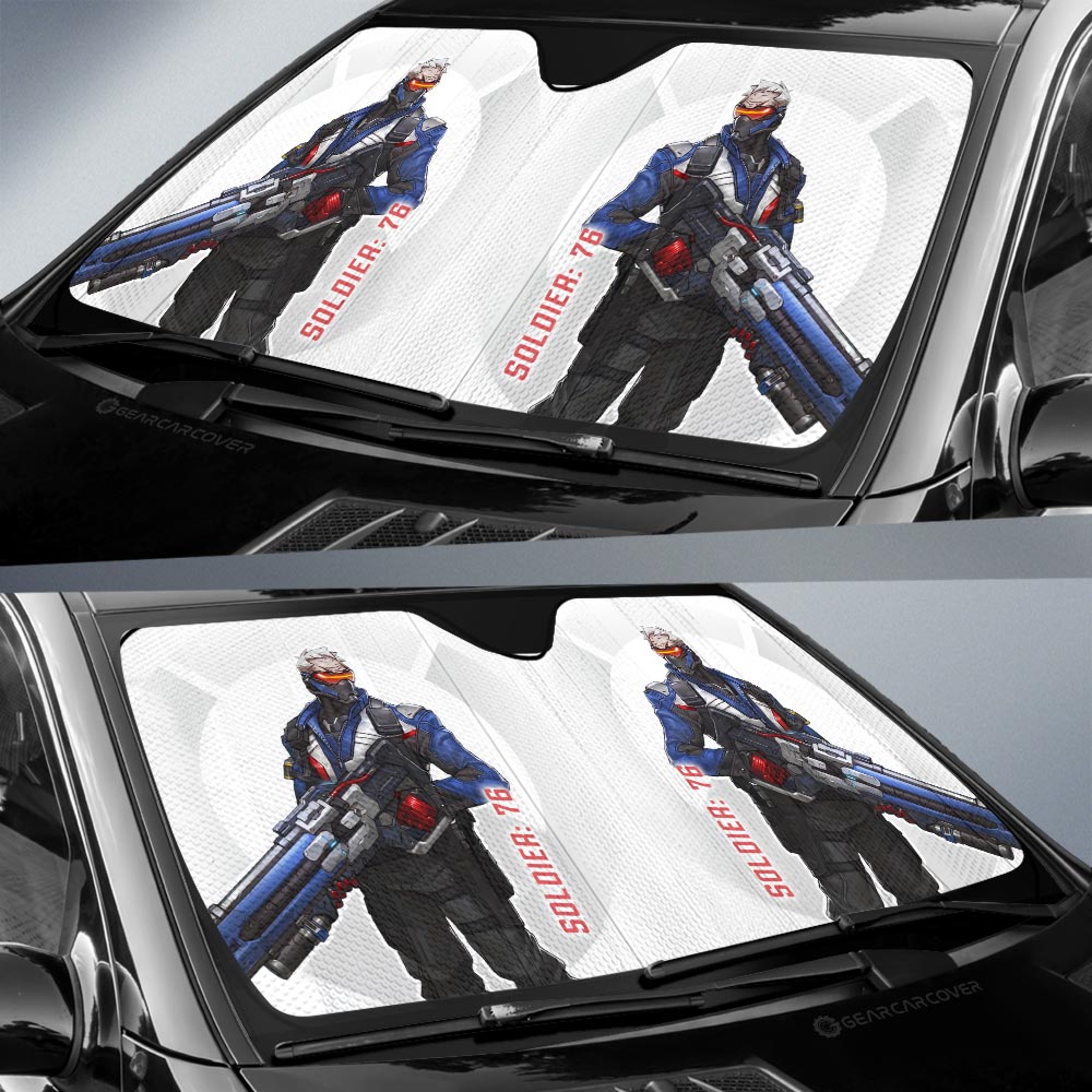 Soldier 76 Car Sunshade Custom Overwatch