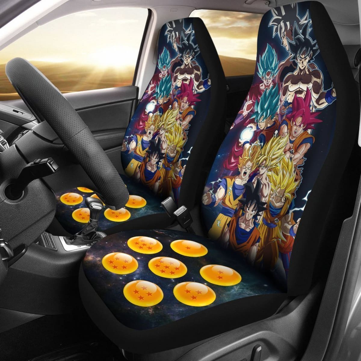 Songoku 7 Dragon Ball Car Seat Covers Lt02 Universal Fit 225721