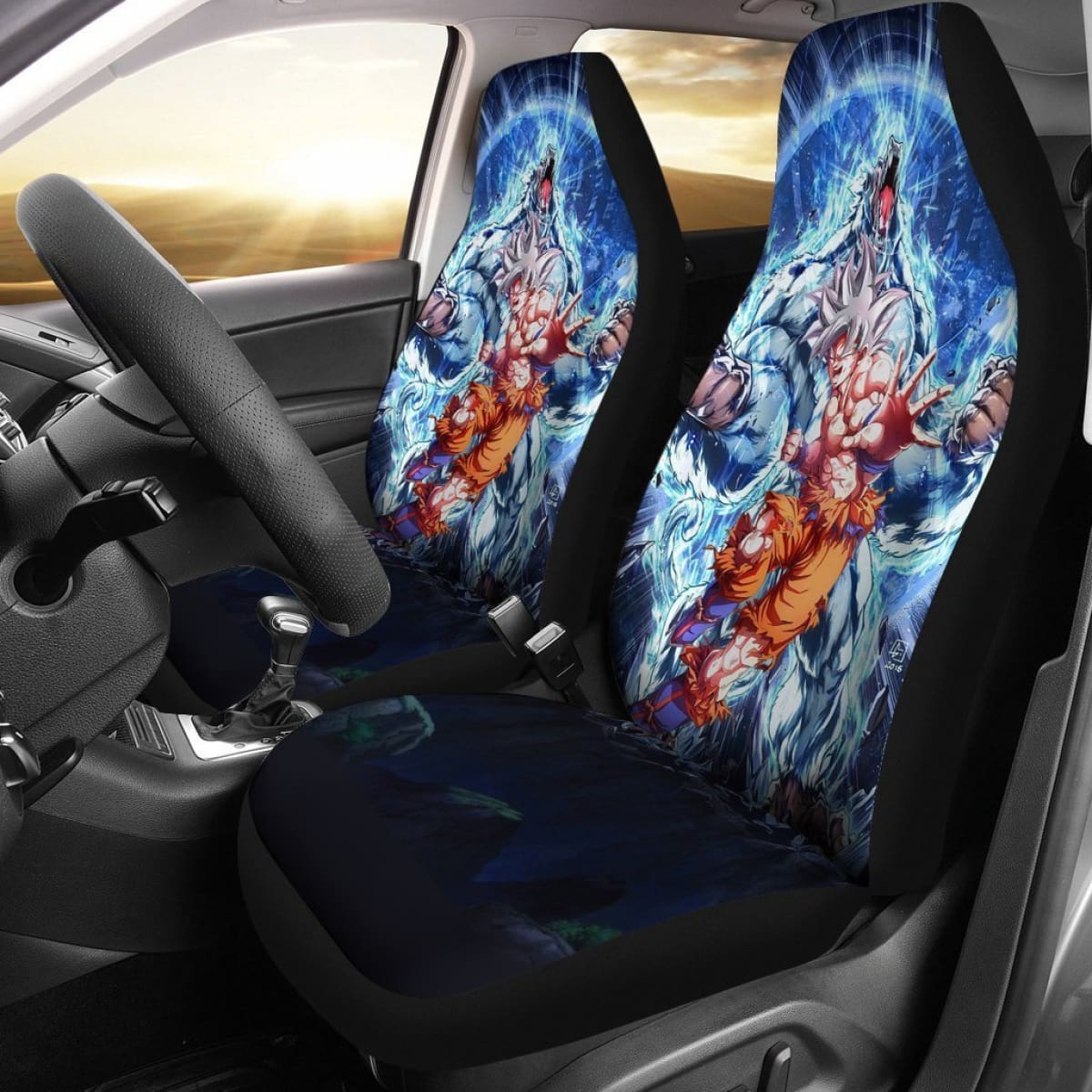 Songoku Super Power Dragon Ball Car Seat Covers Lt02 Universal Fit 225721