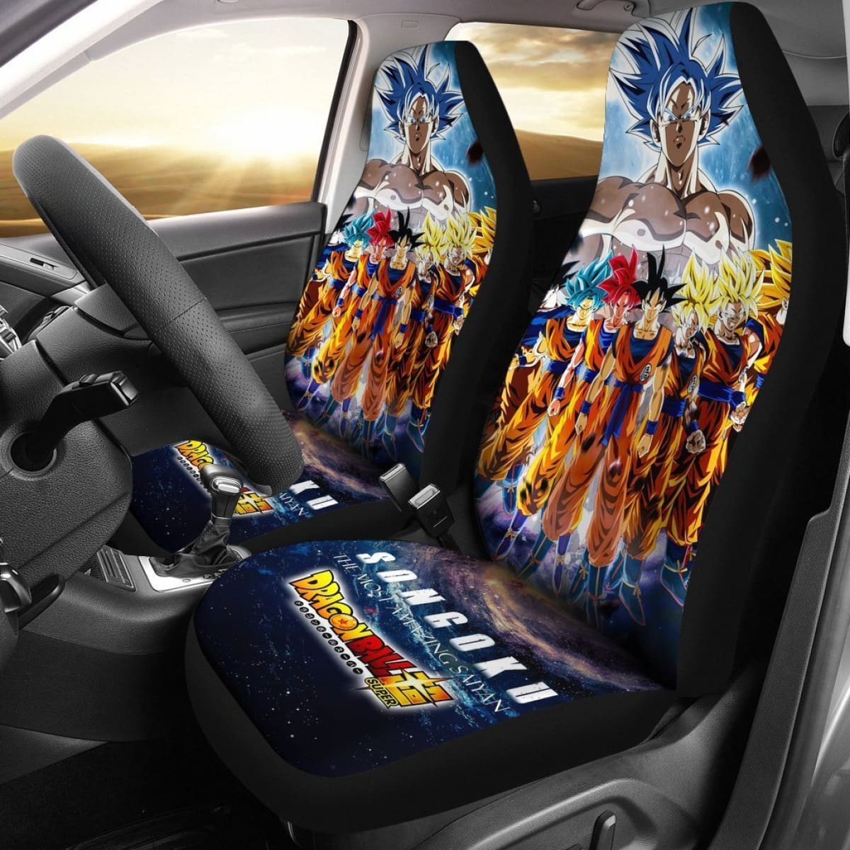 Songoku The Most Amazing Saiyan Car Seat Covers Lt02 Universal Fit 225721