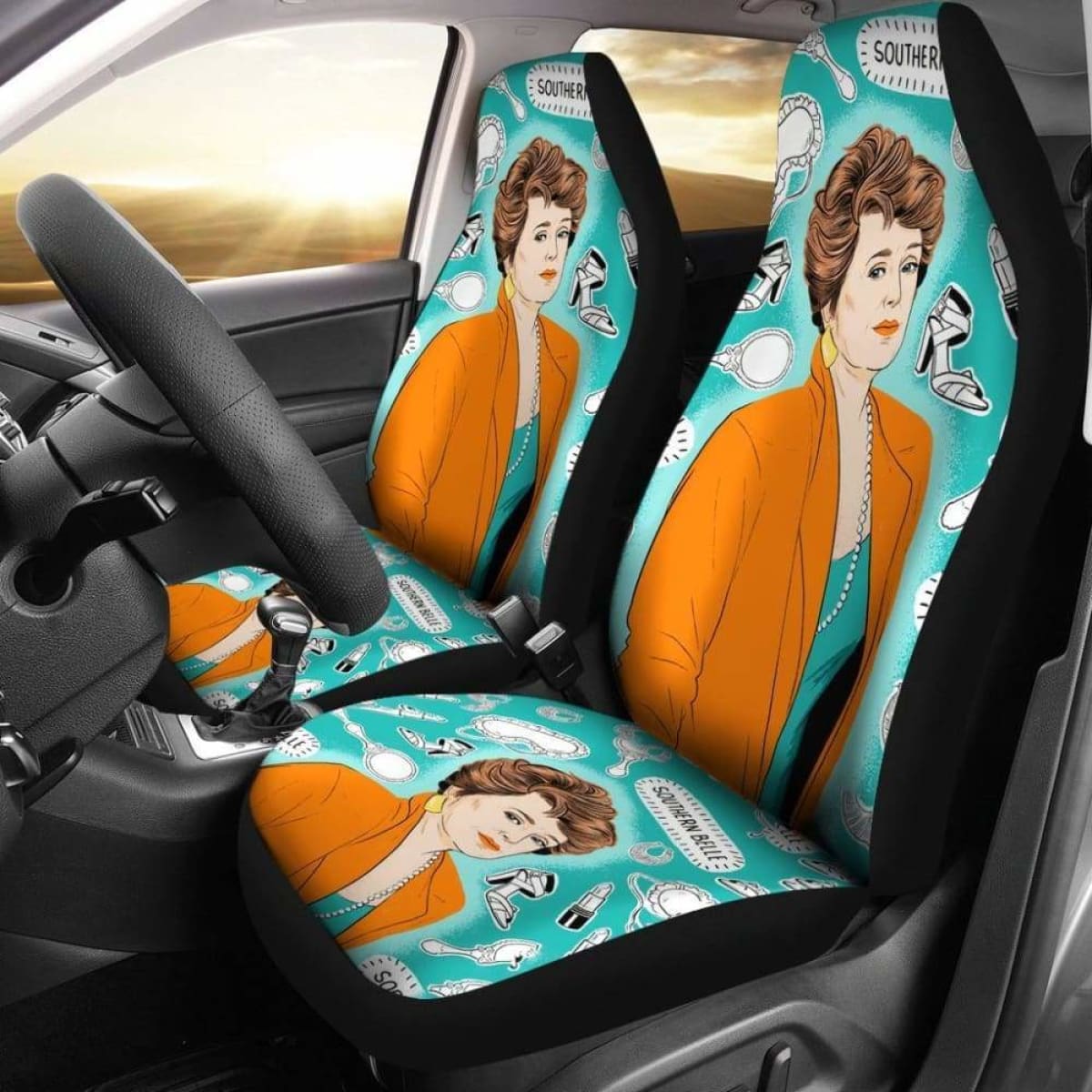 Southern Belle Car Seat Covers The Golden Girls Tv Show Fan Gift Universal Fit 051012