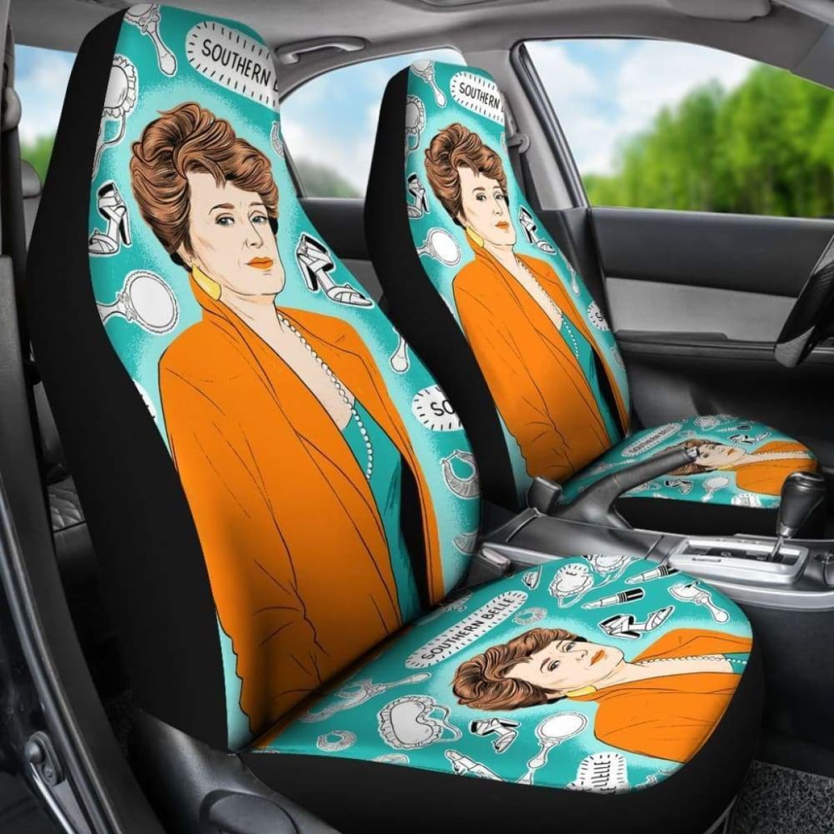 Southern Belle Car Seat Covers The Golden Girls Tv Show Fan Gift Universal Fit 051012