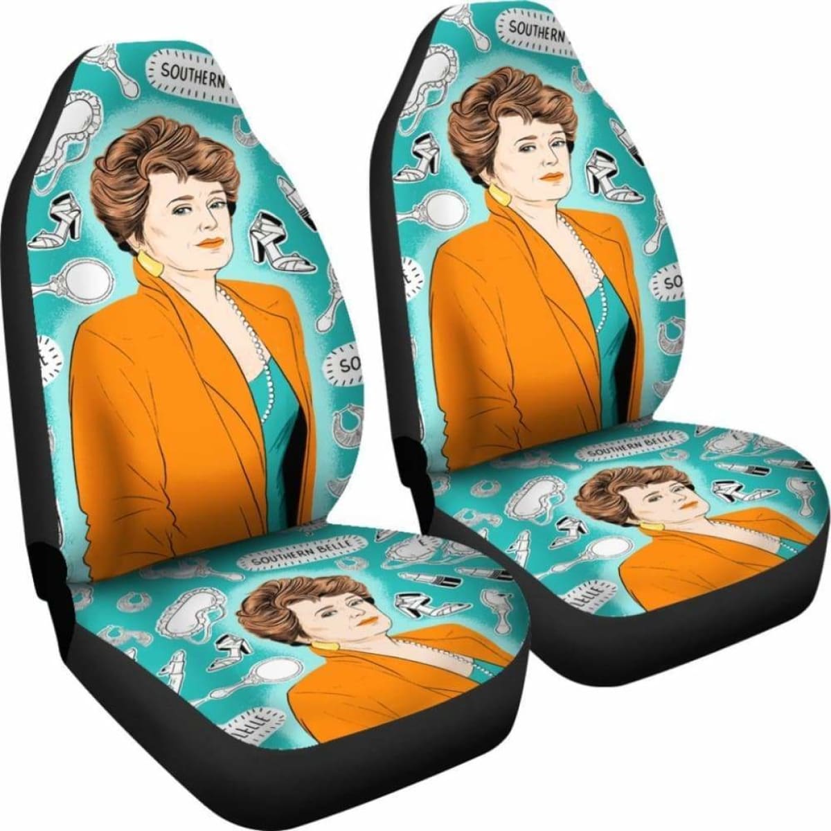 Southern Belle Car Seat Covers The Golden Girls Tv Show Fan Gift Universal Fit 051012