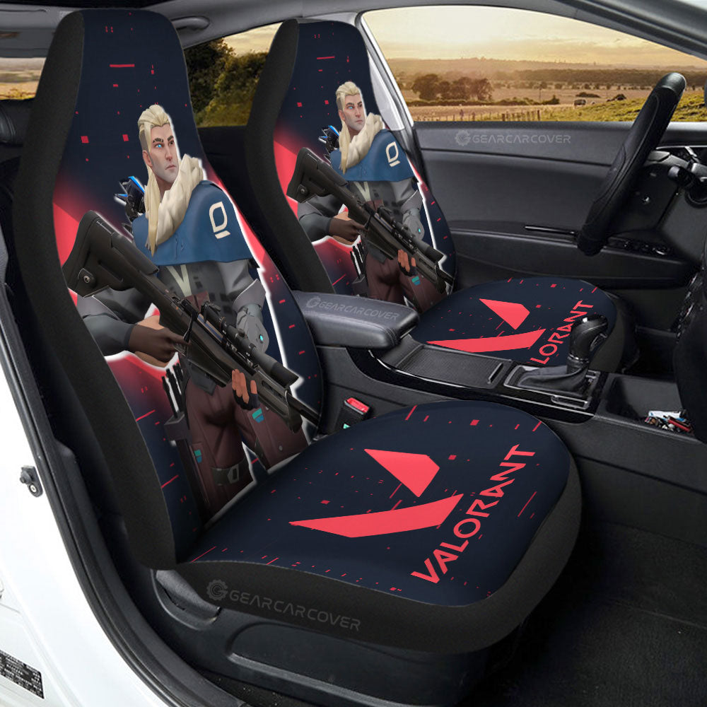Sova Car Seat Covers Custom Valorant Agent