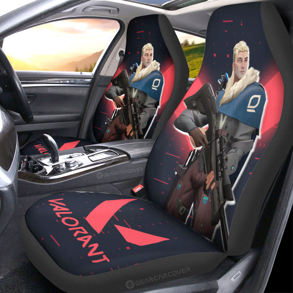 Sova Car Seat Covers Custom Valorant Agent