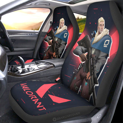 Sova Car Seat Covers Custom Valorant Agent
