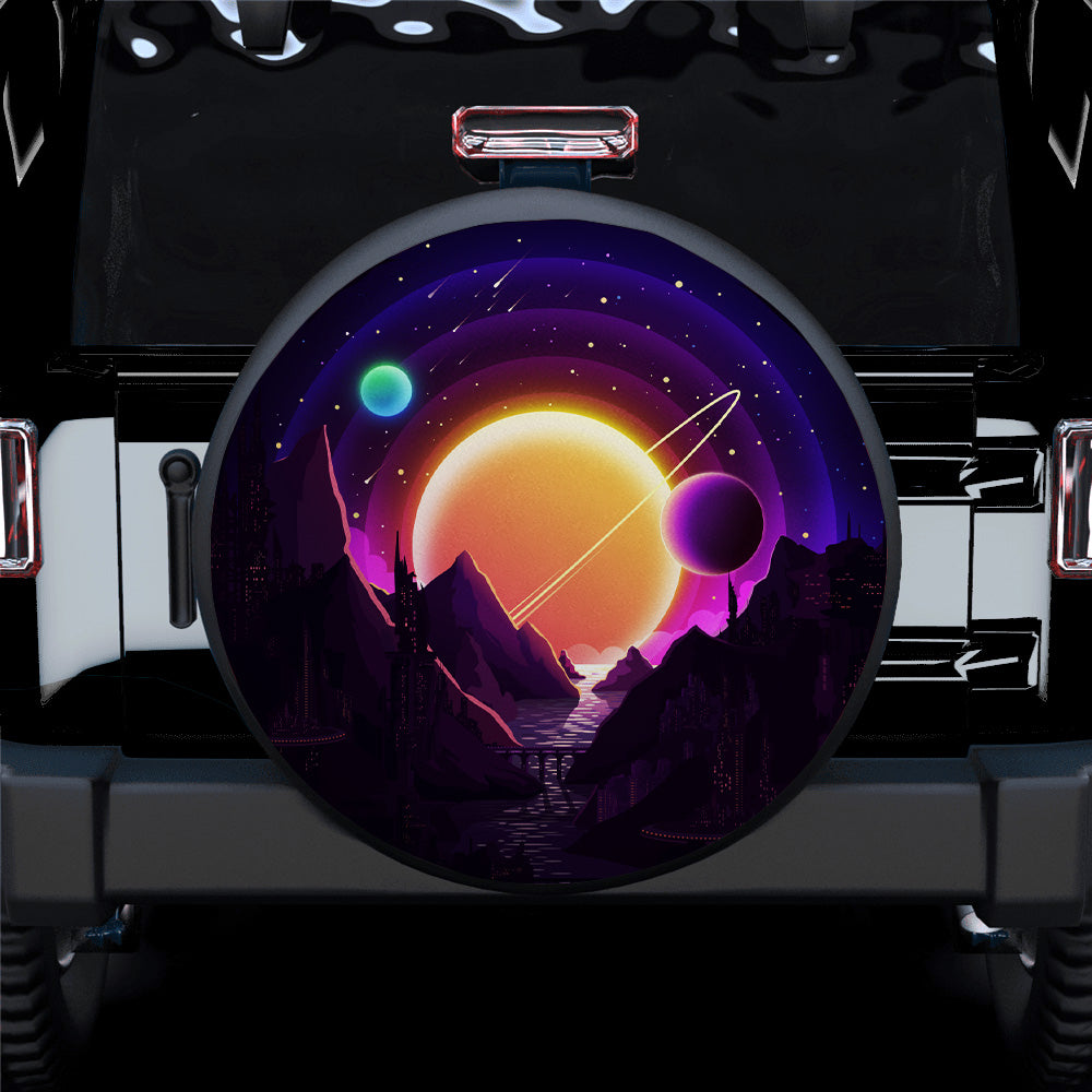 Space Galaxy Car Spare Tire Cover