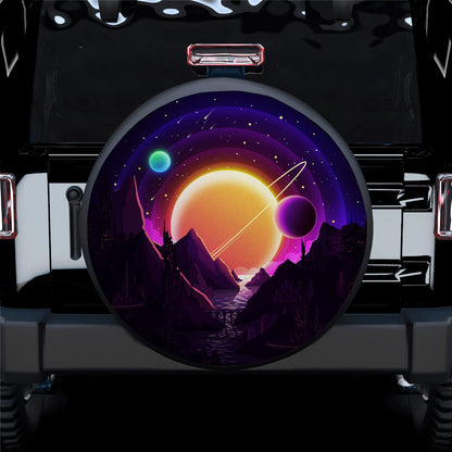 Space Galaxy Car Spare Tire Cover