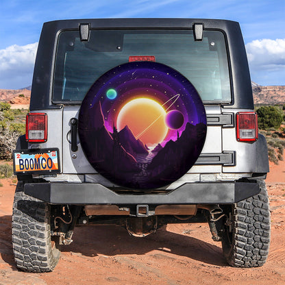 Space Galaxy Car Spare Tire Cover