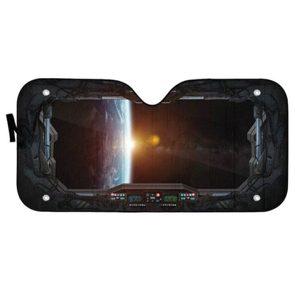 Spaceship Custom Car Auto Sun Shades Windshield Accessories Decor Gift