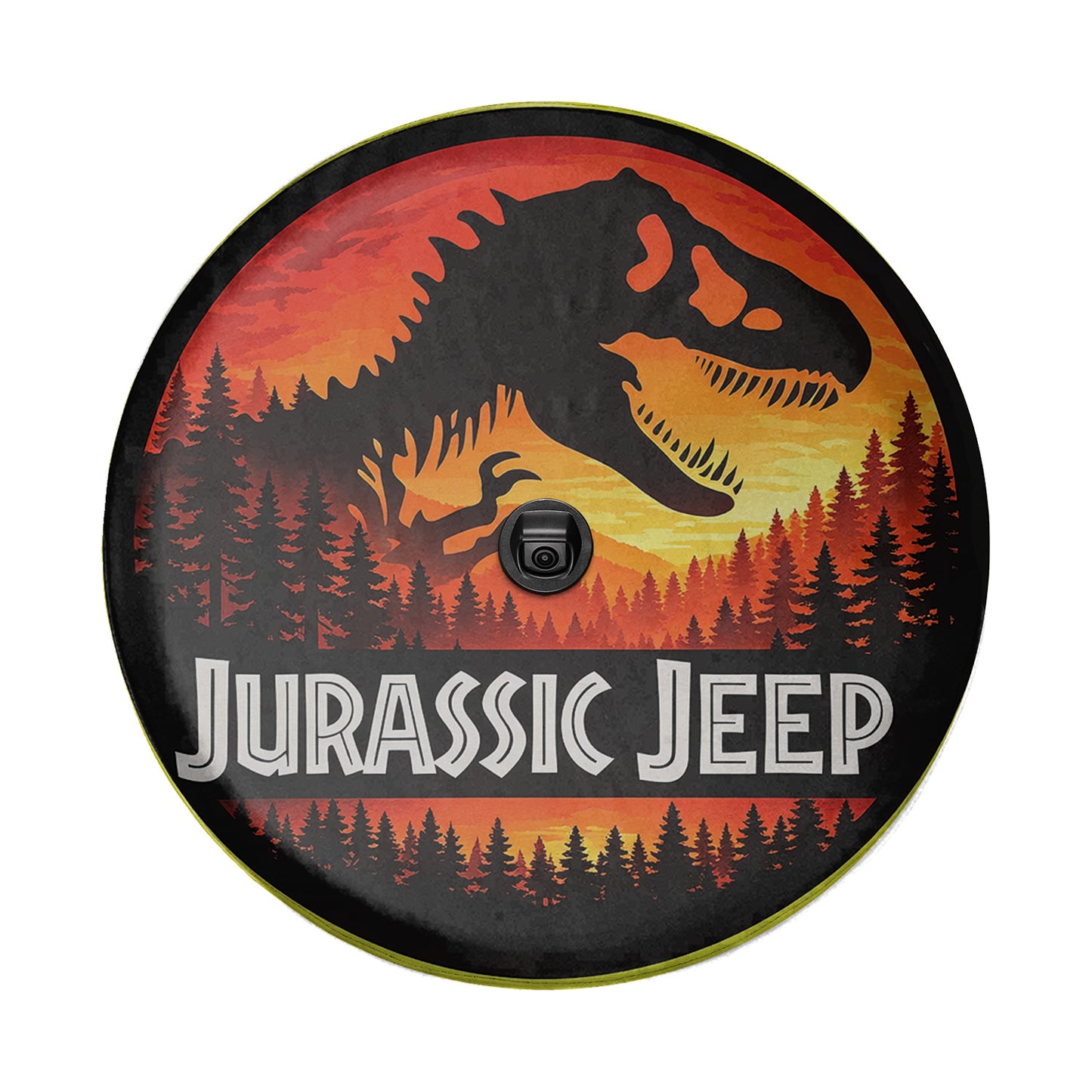 Spare Tire Cover Leather Wheel Cover – Jurassic Park - Image 5