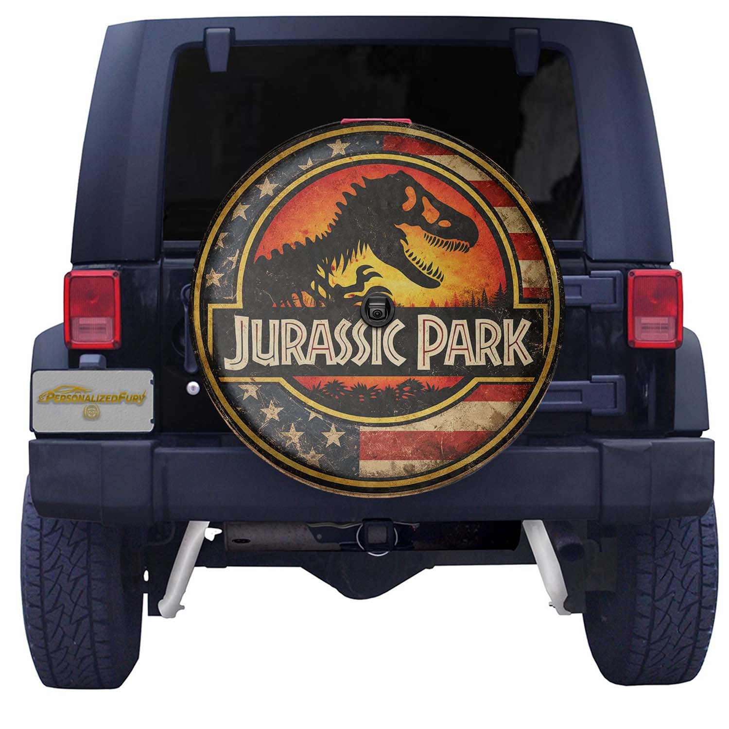 Spare Tire Wheel Cover Leather – Jurassic Park Car Accessories - Image 3