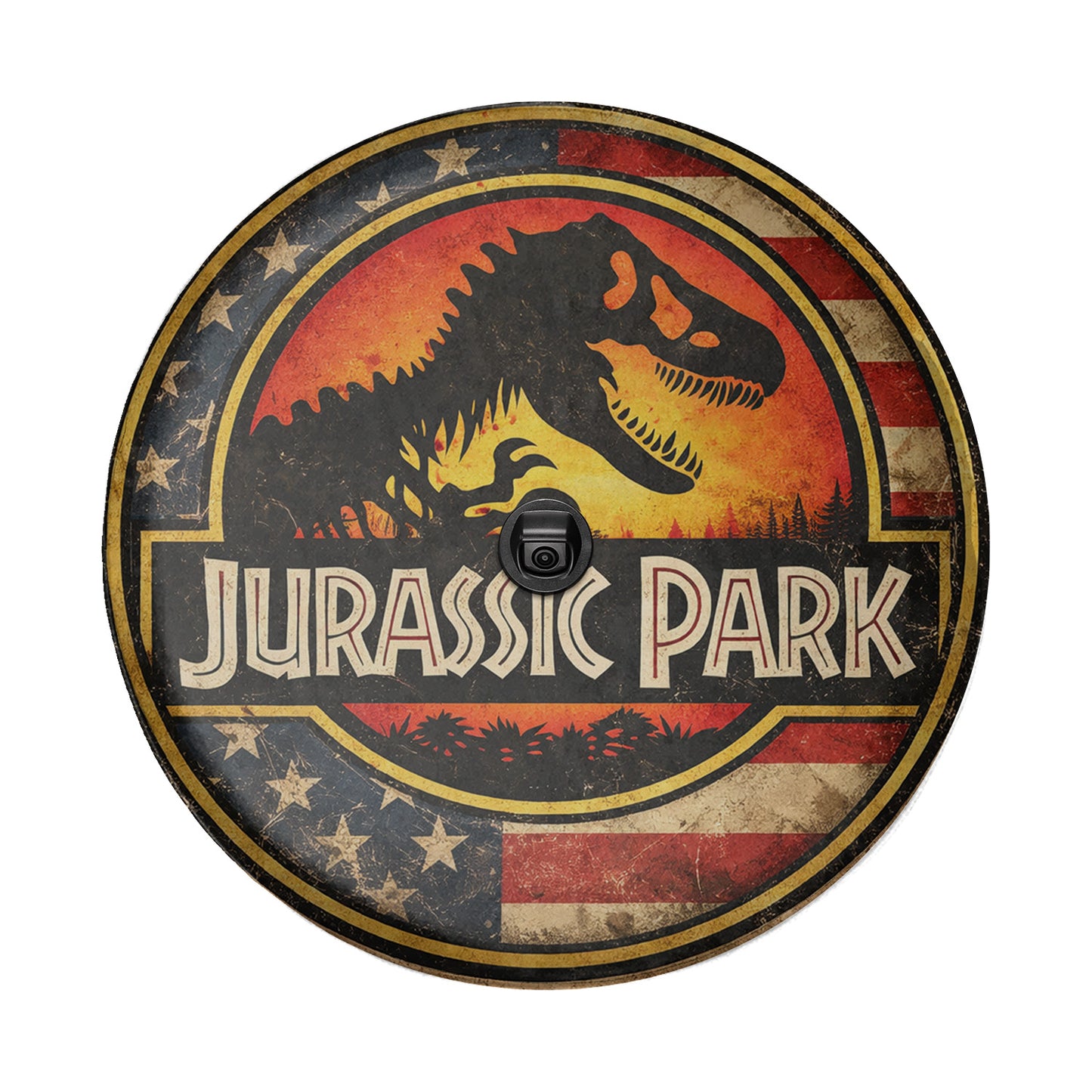 Spare Tire Wheel Cover Leather – Jurassic Park Car Accessories - Image 5