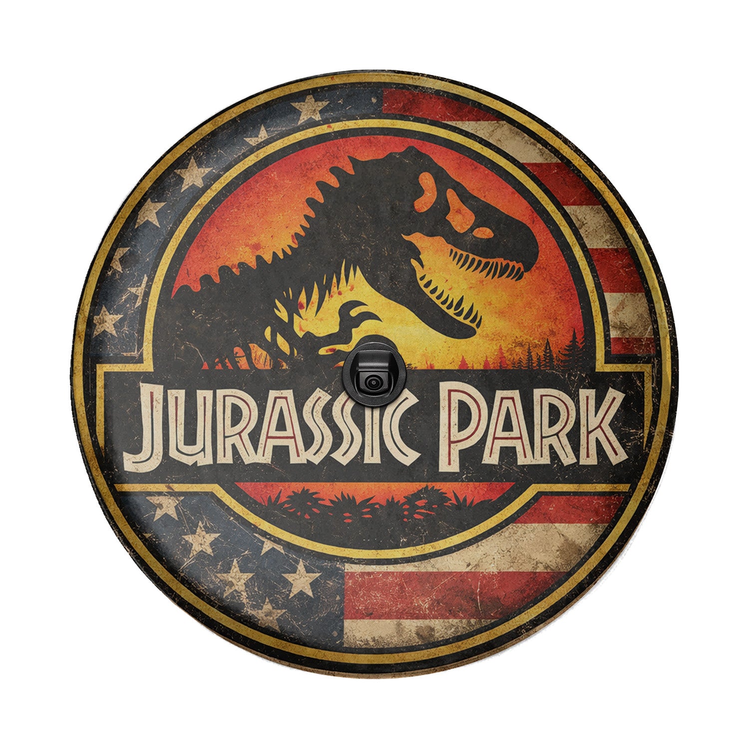 Spare Tire Wheel Cover Leather – Jurassic Park Car Accessories - Image 5
