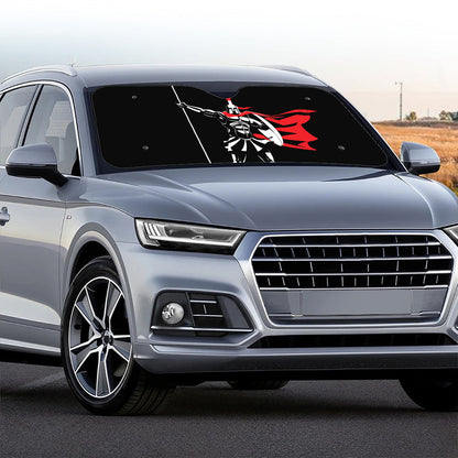 Spartan Warrior Print Car Windshield Sun Shade