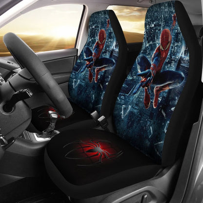 Spider-Man Above City Car Seat Covers Nh07 Universal Fit 225721
