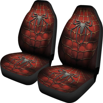 Spider Man Art Car Seat Covers Maverl Movie Fan Gift H050320 Universal Fit 072323