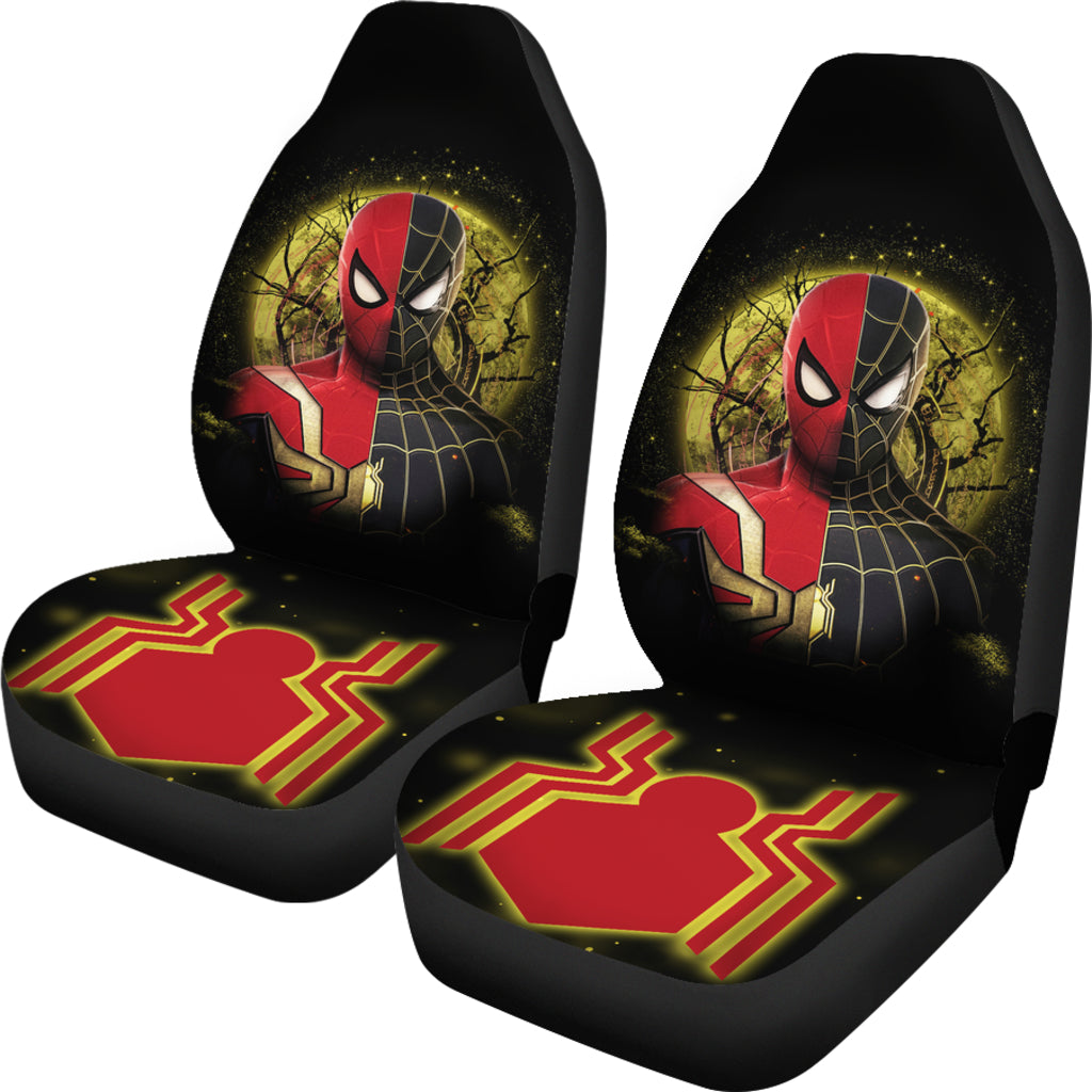 Spider Man Black Suit No Way Home Moonlight Car Seat Covers