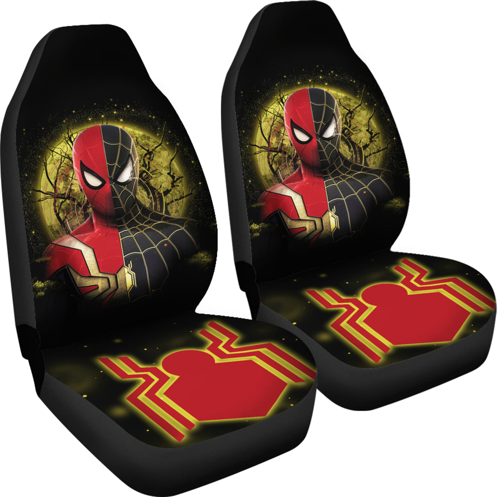 Spider Man Black Suit No Way Home Moonlight Car Seat Covers