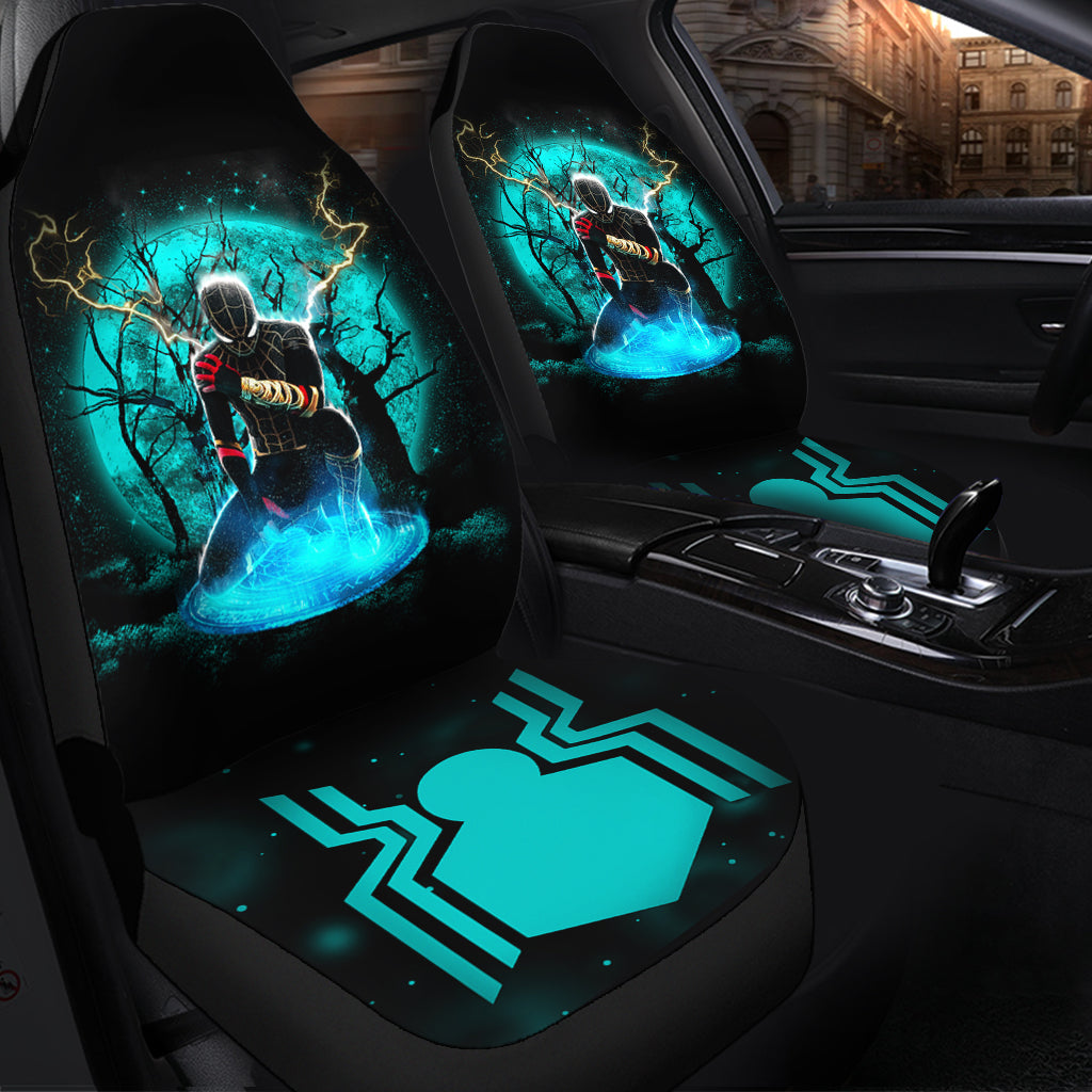 Spider Man Black Suit No Way Home Moonlight Car Seat Covers