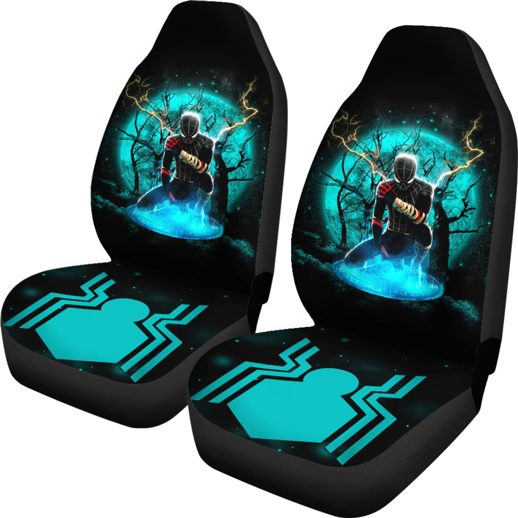 Spider Man Black Suit No Way Home Moonlight Car Seat Covers