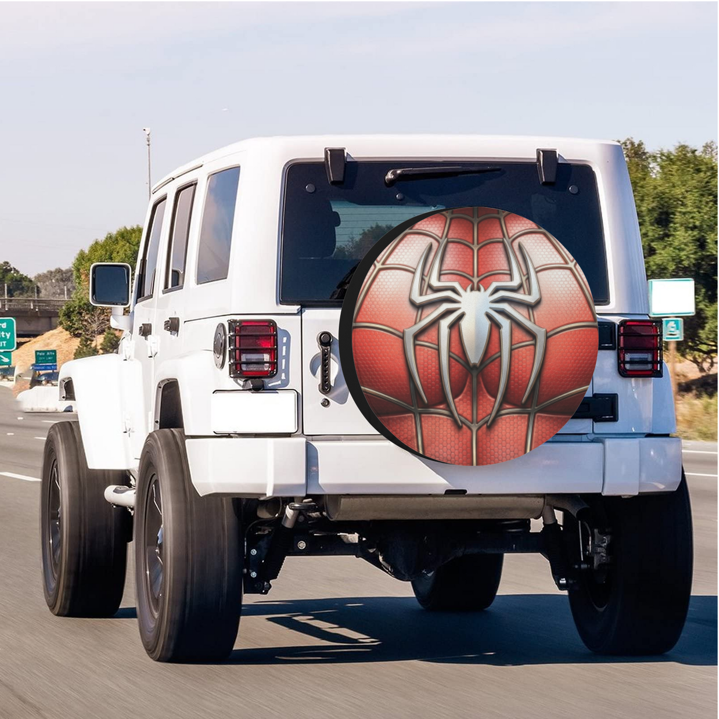 Spider Man Car Leather Spare Tire Cover