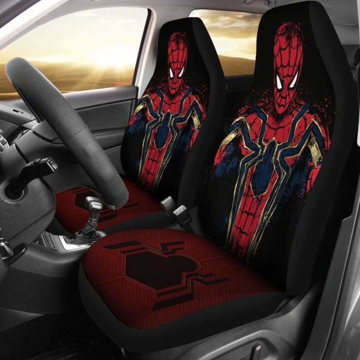 Spider-Man Car Seat Covers 2 Universal Fit 051012