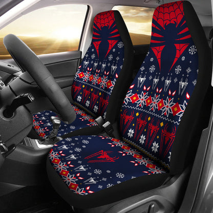 Spider Man Christmas Style Car Seat Covers