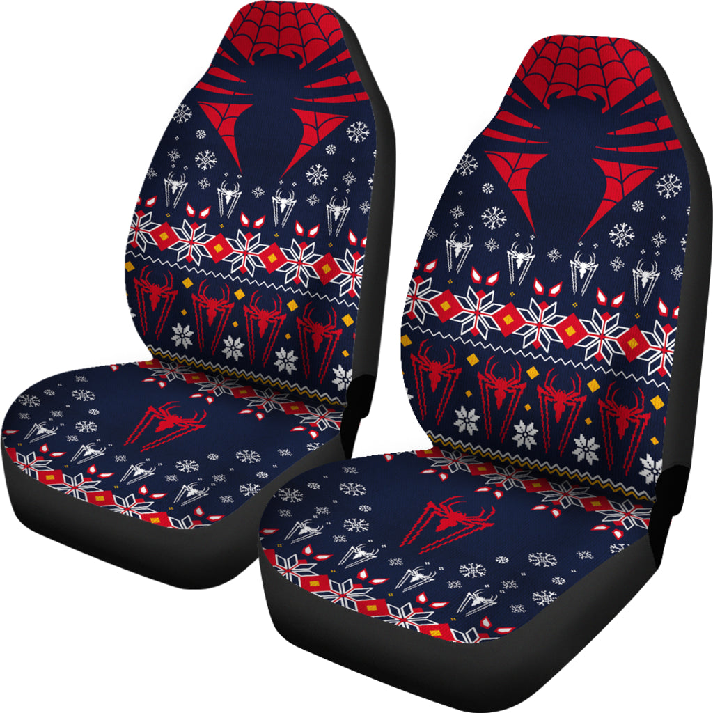 Spider Man Christmas Style Car Seat Covers
