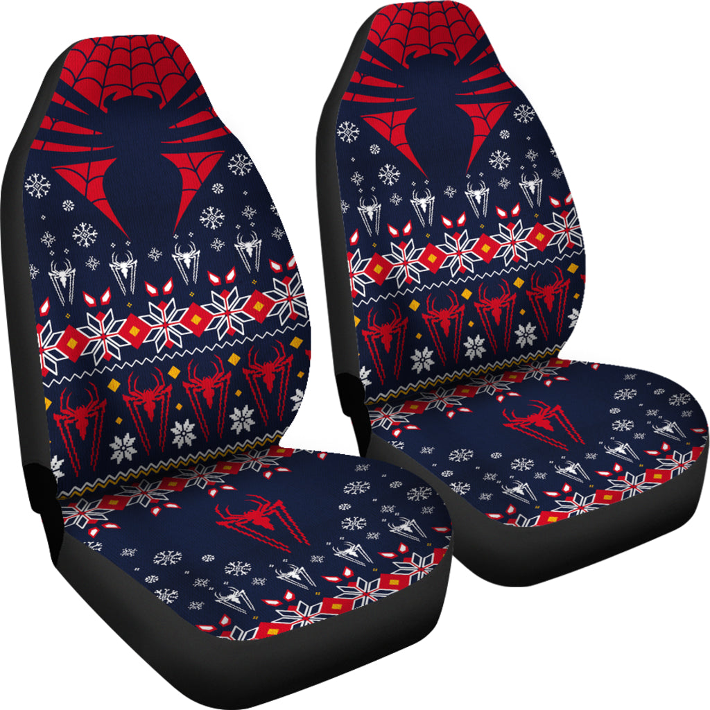 Spider Man Christmas Style Car Seat Covers