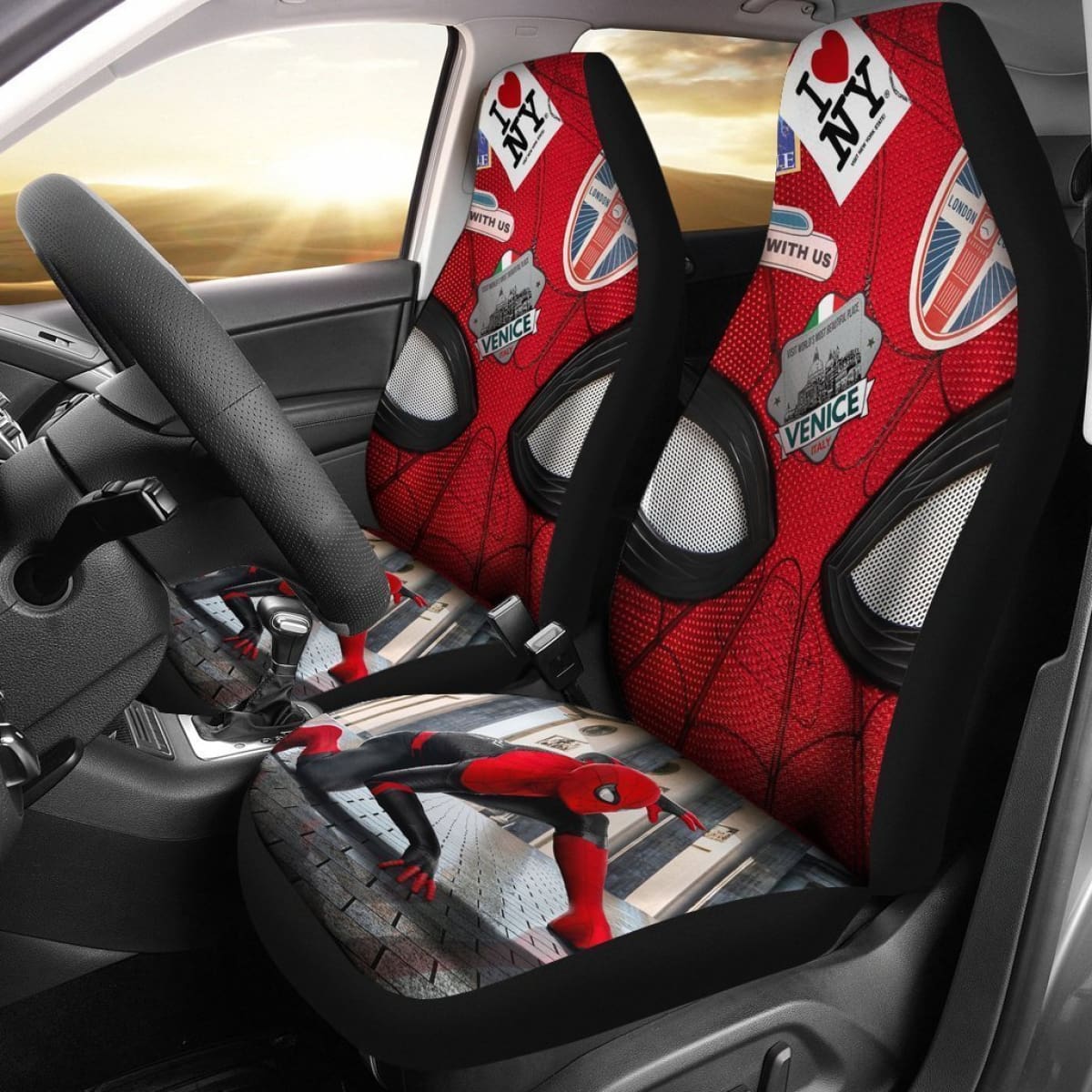 Spider Man Far From Home Car Seat Covers Universal Fit 225721